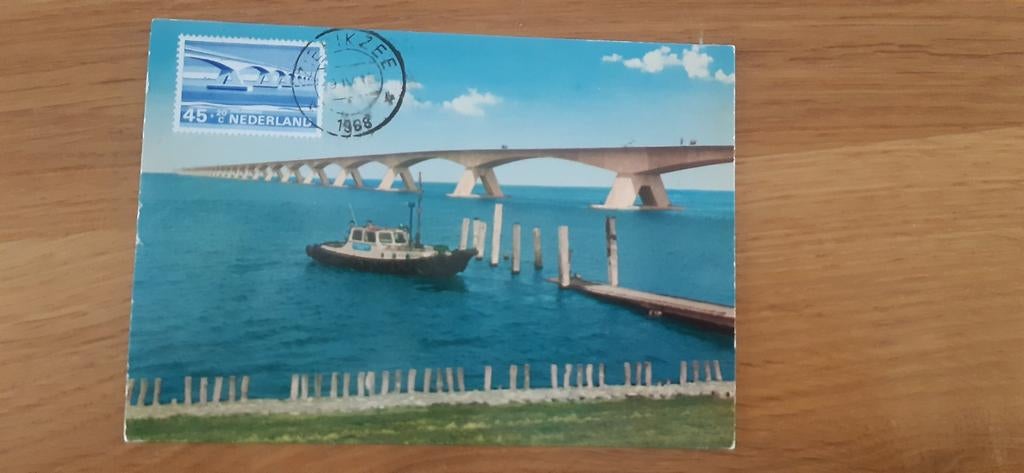Zeeland brug Zierikzee, Ophalen of Verzenden, 1960 tot 1980, Gelopen, Zeeland
