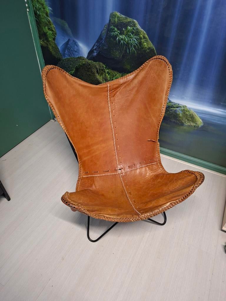 Gebruikte vlinderstoel, Ophalen, Gebruikt, Bruin, Vintage