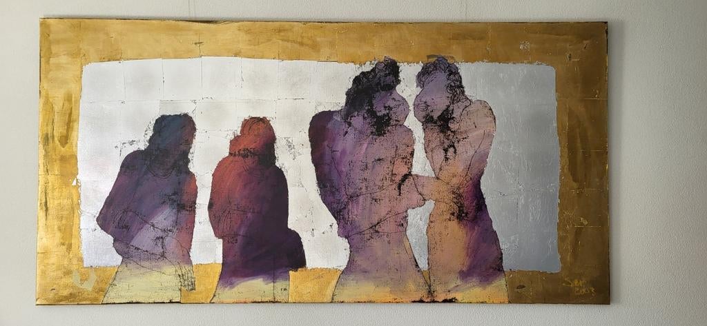 Olieverf schilderij Sjer Jacobs uit 2003., Ophalen