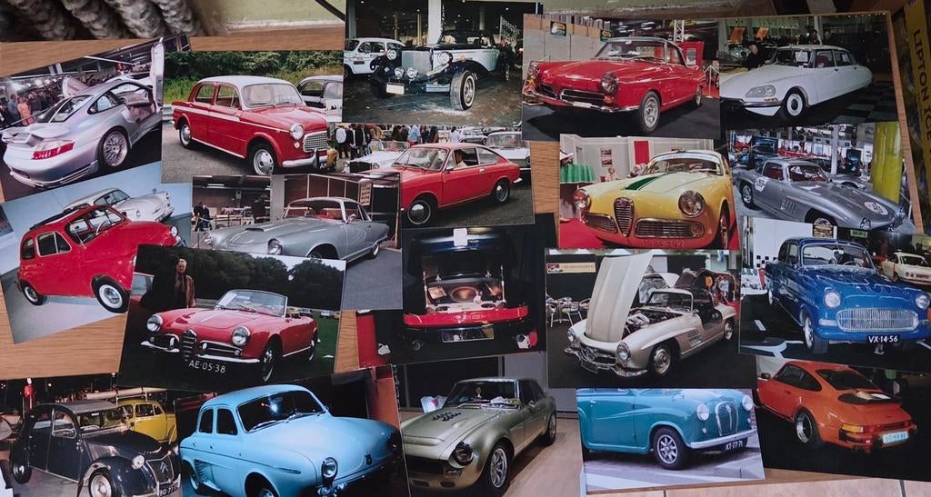 Auto foto's (+/- 95), Verzamelen, Ophalen of Verzenden, Gebruikt, Auto's