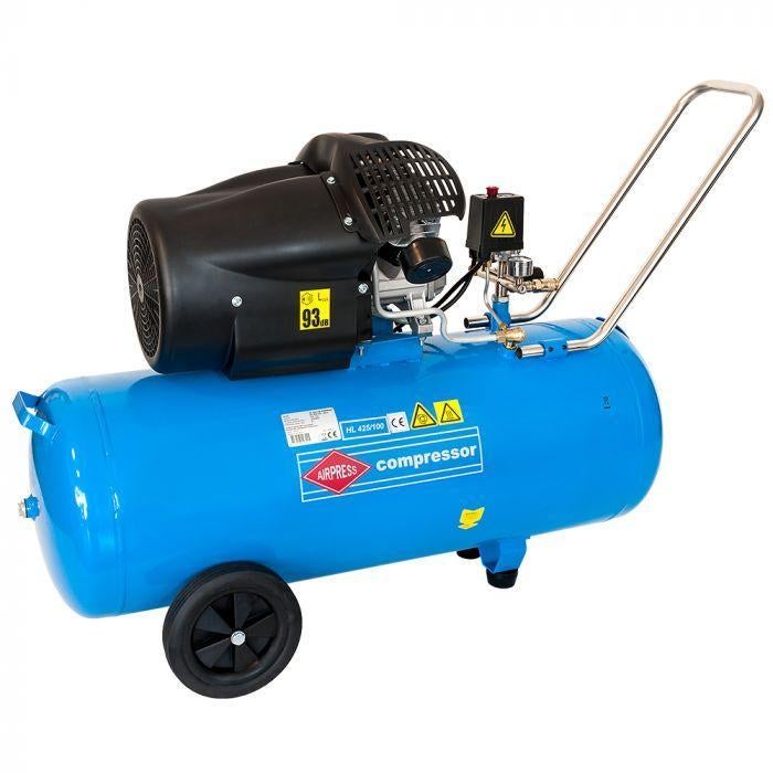 Actie!! Airpress HL 425-100-V 2 cilinder compressor 100 L!!