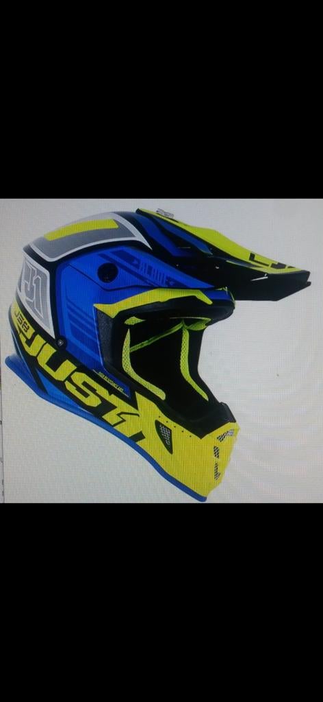 Just1 Offroadhelm zgan., Motoren, Overige merken, M, Ophalen of Verzenden, Tweedehands