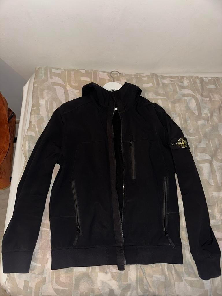 Stone Island Soft Shell-R, Ophalen of Verzenden, Zo goed als nieuw, Maat 46 (S) of kleiner, Zwart