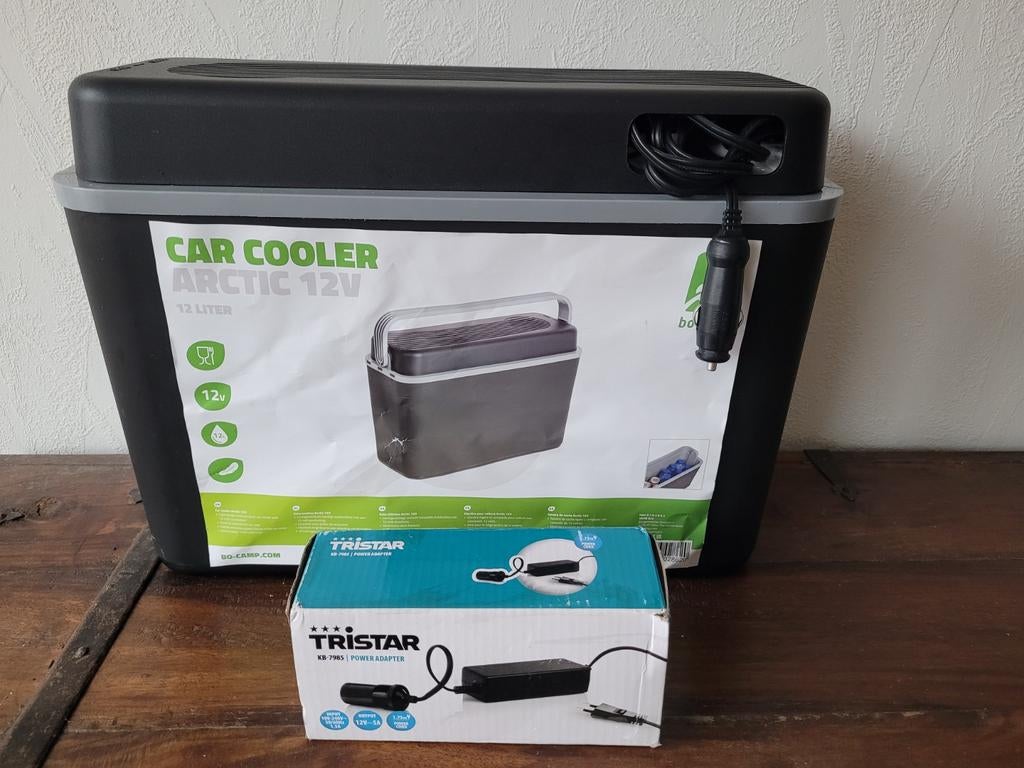 Elektrische auto koelbox en koelbox omvormer, Caravans en Kamperen, Koelboxen, Zo goed als nieuw, Ophalen