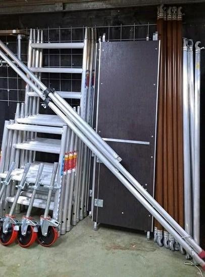 Rolsteiger nieuwe werkhoogte 7.20 mtr, Doe-het-zelf en Verbouw, Steigers, Nieuw, Ophalen of Verzenden, Euroscaffold, Rolsteiger of Kamersteiger