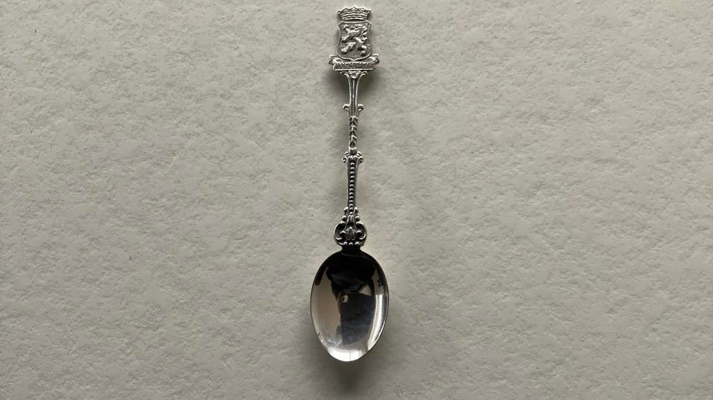 Oud zilveren Douwe Egberts provincie lepeltje Noord-Brabant, Ophalen of Verzenden