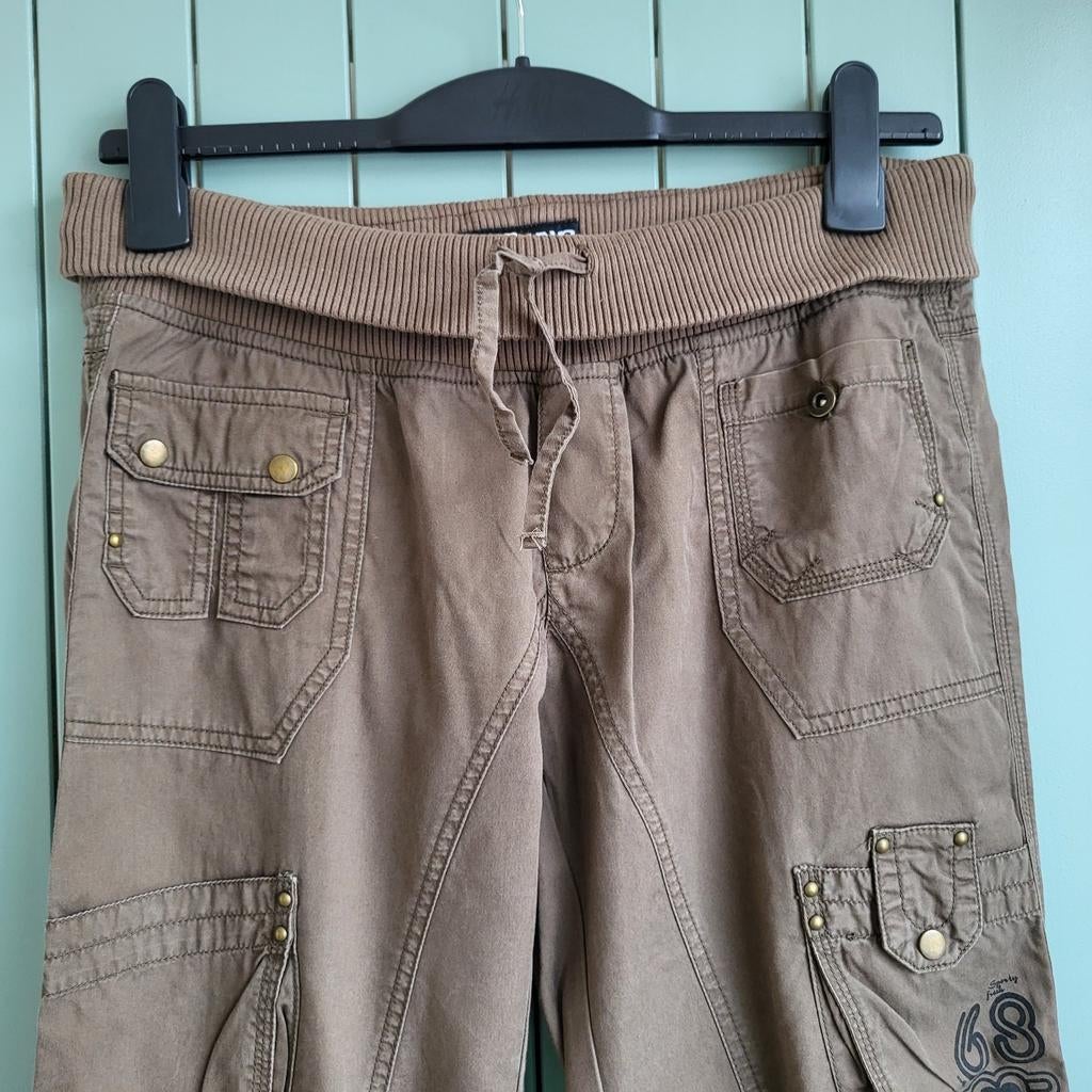 Groene dames driekwartbroek maat M, Maat 38/40 (M), Yes or No, Ophalen of Verzenden, Zo goed als nieuw