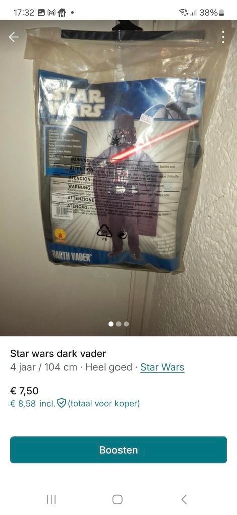 Carnavalskleding/Verkleedkleding - Vinted baboe1992, Ophalen of Verzenden, Nieuw, 122 t/m 128, Jongen of Meisje