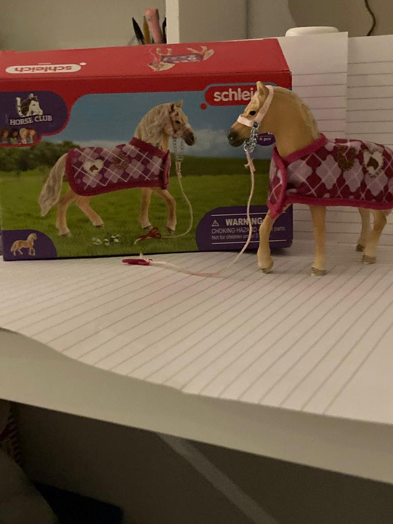 Schleich Paardje met Accessoires & Doos - Goede Staat!, Ophalen of Verzenden, Zo goed als nieuw, Toebehoren