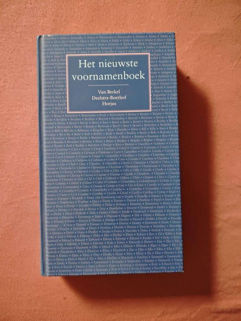 Het nieuwste voornamenboek, Ophalen of Verzenden, Zo goed als nieuw, Van Berkel Deelstra-Boerhof Horjus