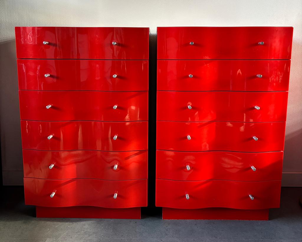 2x VAJER Ladekast - Tomas Jelinek voor Ikea - Zweden ‘90, Huis en Inrichting, Kasten | Ladekasten, Zo goed als nieuw, Minder dan 100 cm