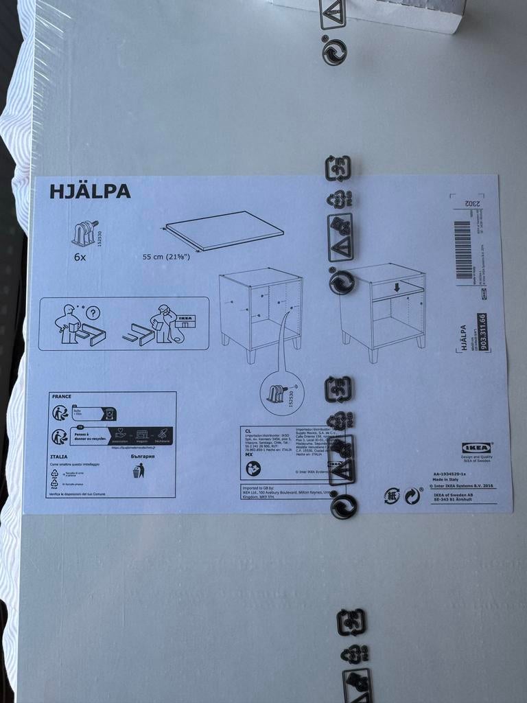 Ikea plank Hjalpa 60 x 55 cm in plastic, Huis en Inrichting, Kasten | Kledingkasten, Ophalen of Verzenden, 50 tot 75 cm, 50 tot 100 cm