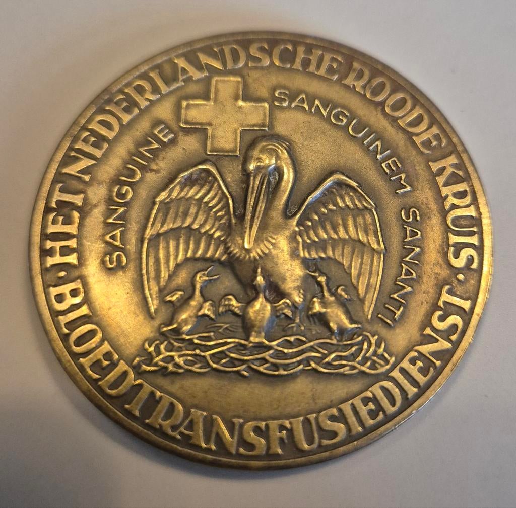 Karl Landsteiner penning - Nederlandsche Roode Kruis, Postzegels en Munten, Penningen en Medailles, Ophalen of Verzenden