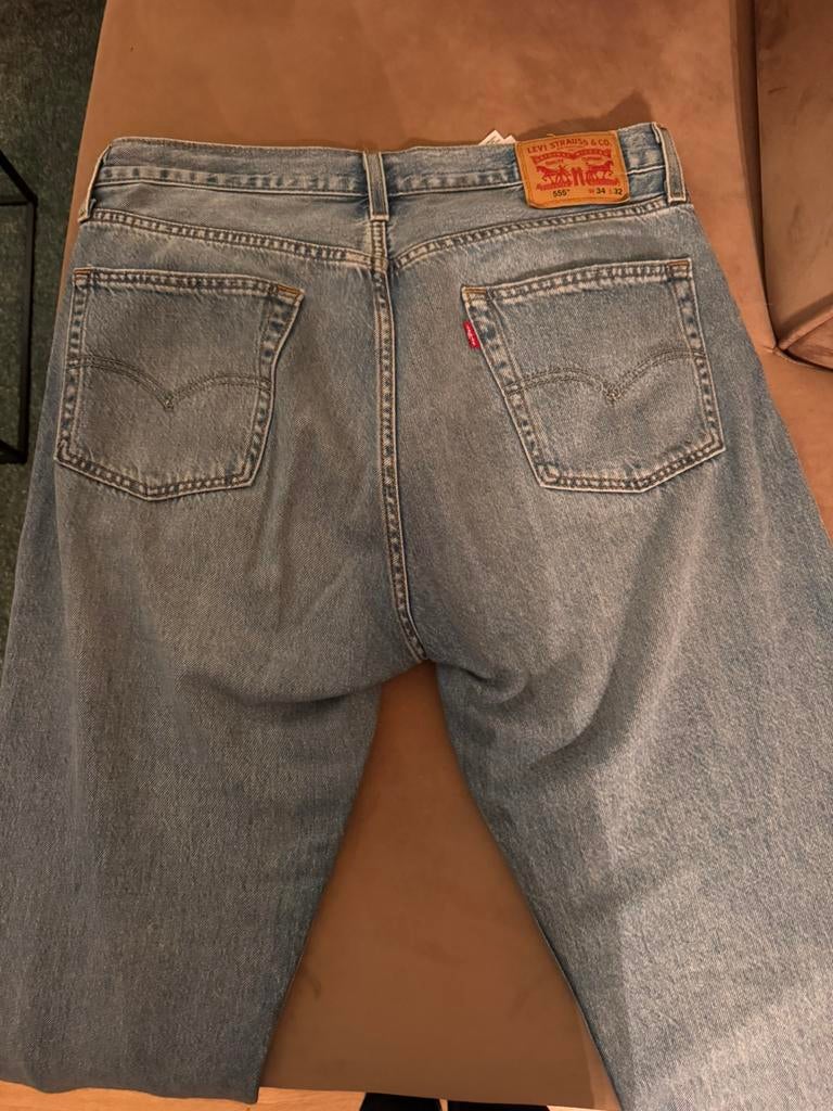 Levi’s Jeans 555, Ophalen of Verzenden, Zo goed als nieuw, Blauw, W33 - W34 (confectie 48/50)