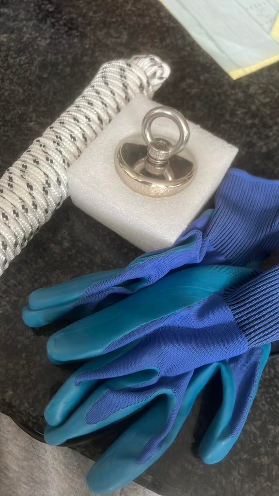 Nieuwe vismagneet met toebehoren 120kg, Hobby en Vrije tijd, Metaaldetectors, Ophalen, Nieuw