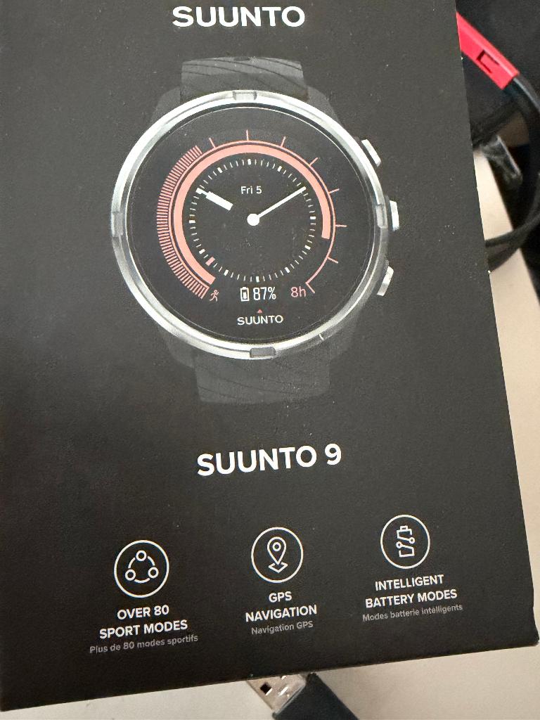 Suunto 9, Gebruikt, Verzenden, Hoogte, Zwart