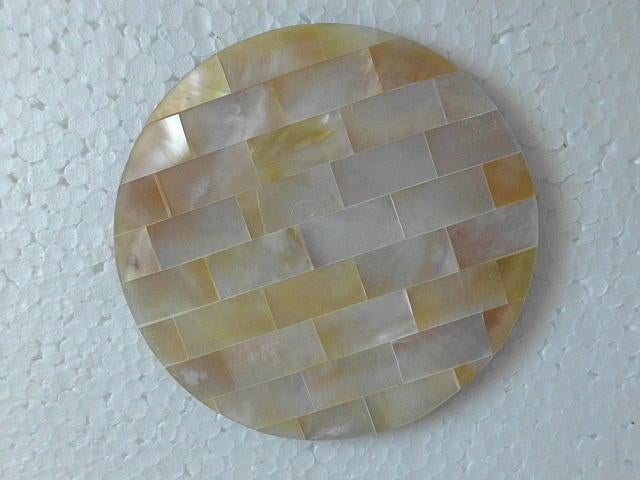 Luxe Parelmoer Onderzetter voor uw Glazen en Kopjes PMU-1, Ophalen of Verzenden, Nieuw, Overig