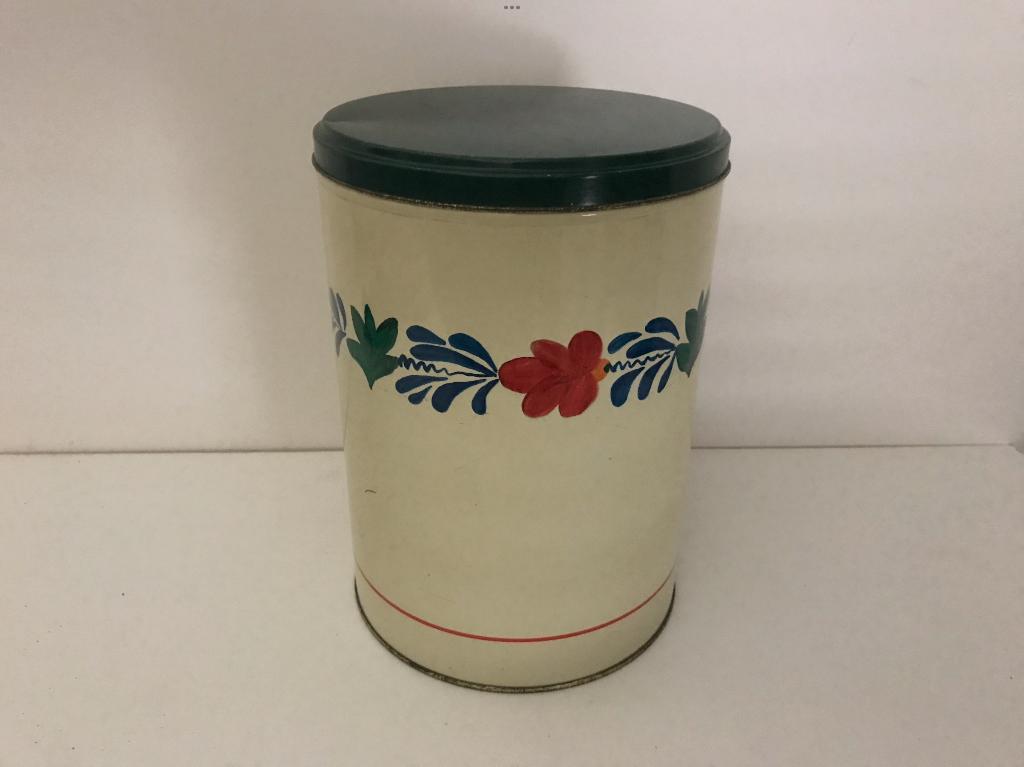 Tomado groot blik blikken doos decor boerenbont, Ophalen of Verzenden, Gebruikt, Overige, Overige merken