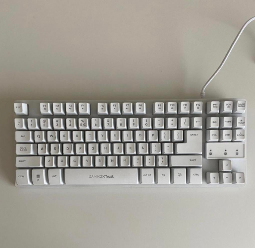 Gaming toetsenbord wit zgan!, Ophalen, Zo goed als nieuw, Gaming toetsenbord