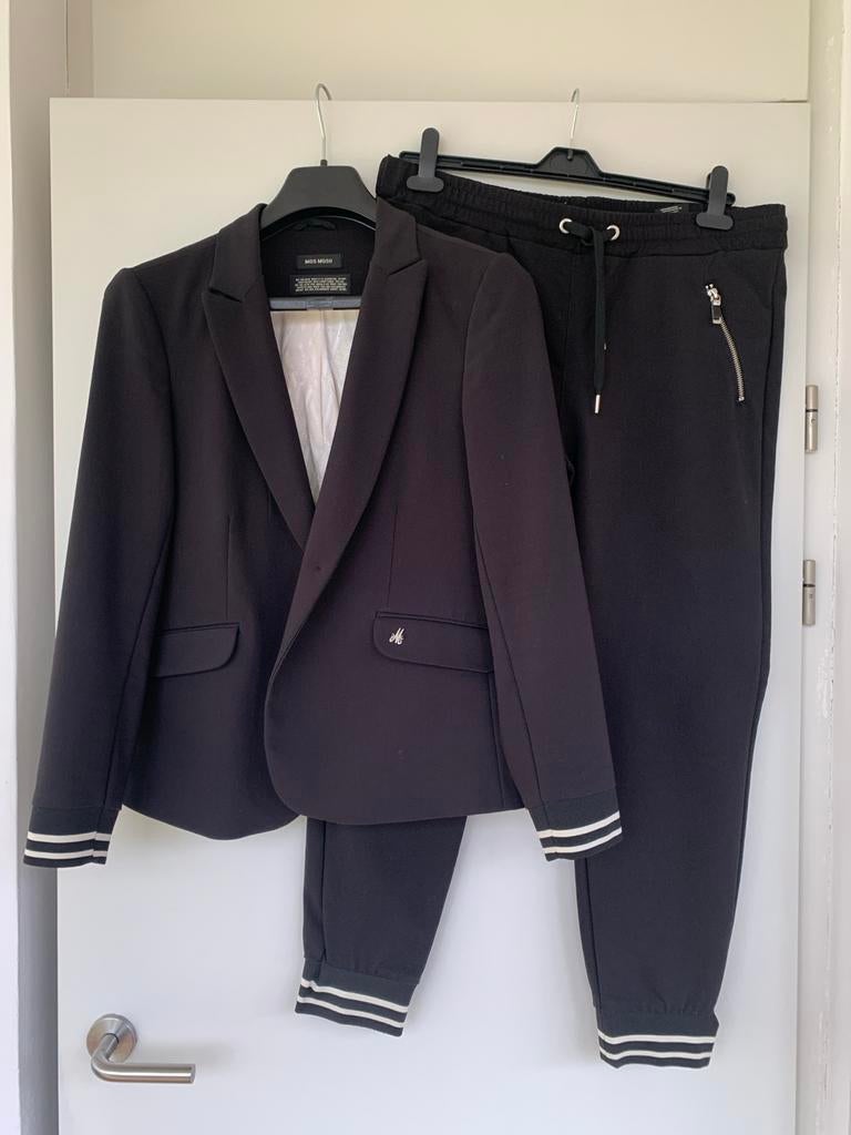 Mos Mosh Broekpak Maat 44 Travelstof, Kostuum of Pak, Zwart, Maat 42/44 (L), Ophalen of Verzenden