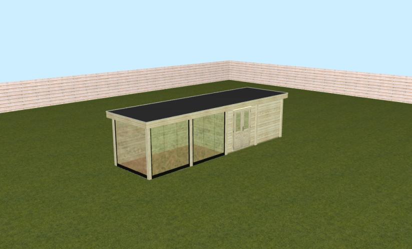 Lugarde Maatwerk 900 x 250 cm, Tuin en Terras, Tuinhuizen, 200 tot 400 cm, Nieuw, Ophalen of Verzenden, 500 cm of meer