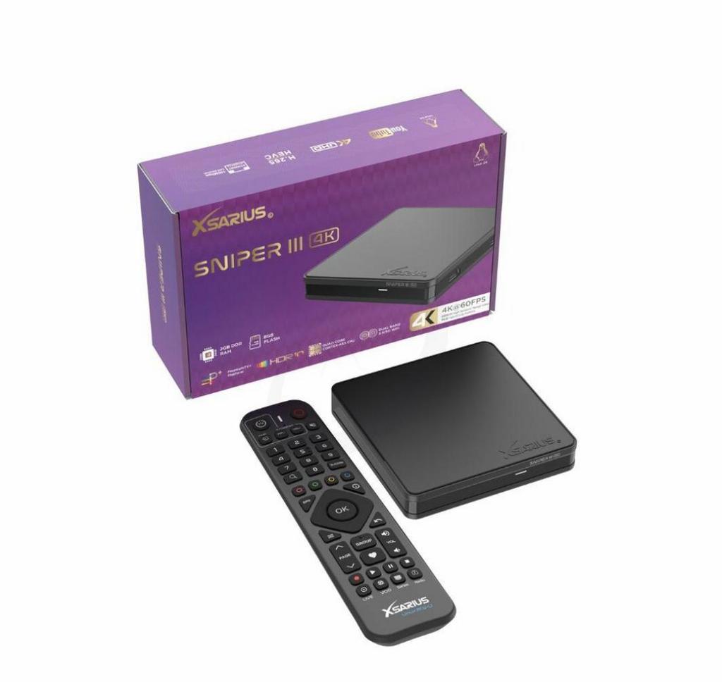 Xsarius Sniper 3 - IPTV Box, Audio, Tv en Foto, Mediaspelers, Ophalen of Verzenden, Nieuw, HDMI, Minder dan 500 GB