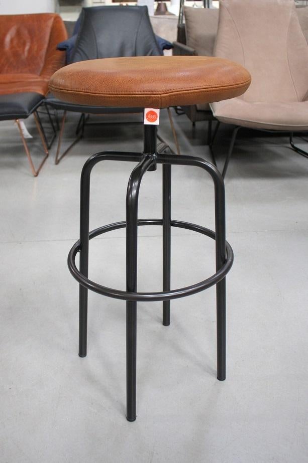 4 x luxe barkruk barstoel ZIPP Jess Design metaal leer, Ophalen, Met voetsteun, 60 tot 90 cm, Nieuw