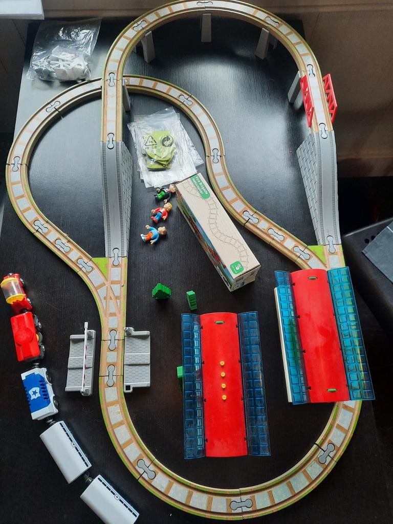 Playtive treinbaan met wat toebehoren., Ophalen of Verzenden, Gebruikt, Jongen of Meisje