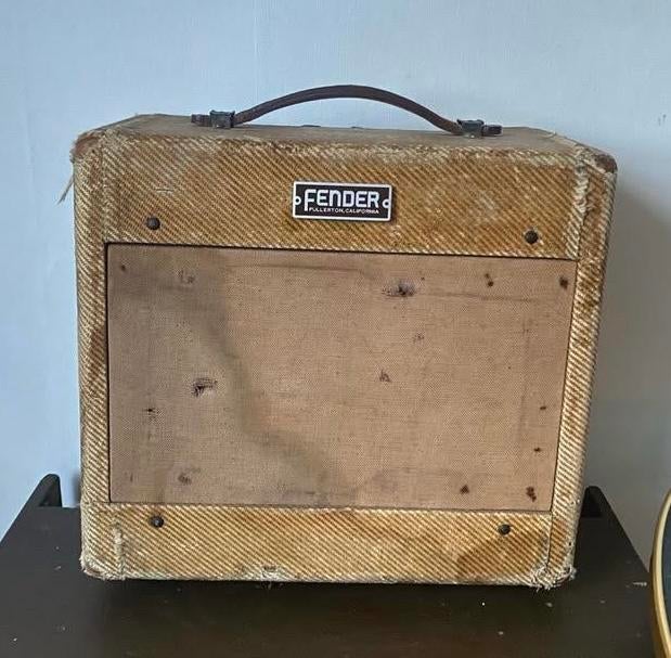 1953 Fender Wide Panel Tweed Princeton - Vintage Amp, Ophalen of Verzenden, Gebruikt, Gitaar, Minder dan 50 watt