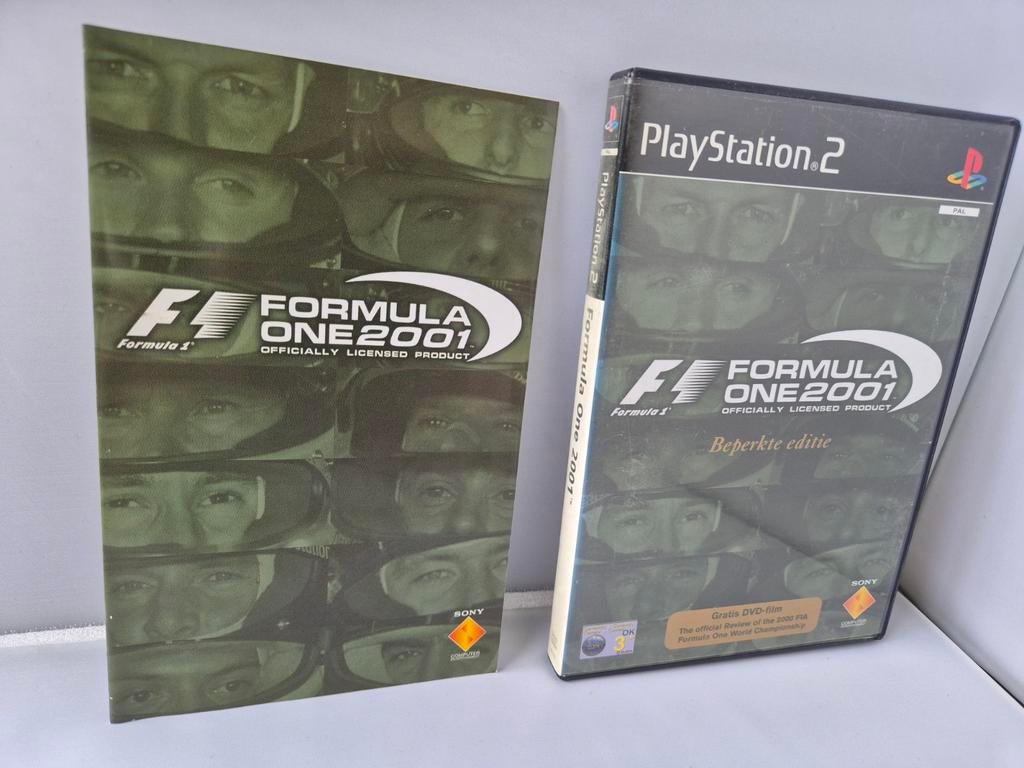 Formule 1 Formula One F1 2001 Beperkte Editie met DVD ps2, 1 speler, Racen en Vliegen, Ophalen of Verzenden, Zo goed als nieuw