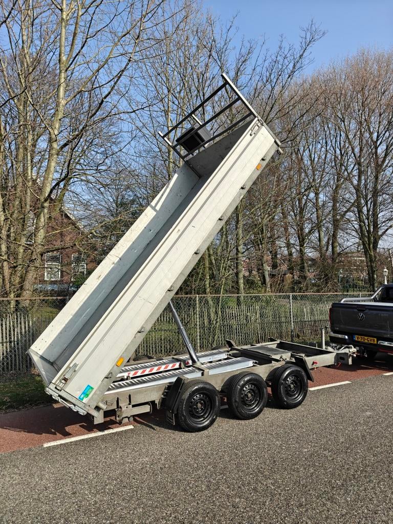 Hapert 3 zijdige kipper aanhanger, Auto diversen, Aanhangers en Bagagewagens, Ophalen of Verzenden, Zo goed als nieuw