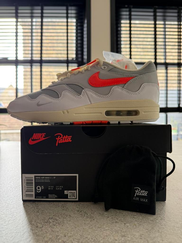 3x Nike Air Max 1 x Patta Hyperstrike EU43 DS, Ophalen of Verzenden, Zo goed als nieuw, Overige kleuren