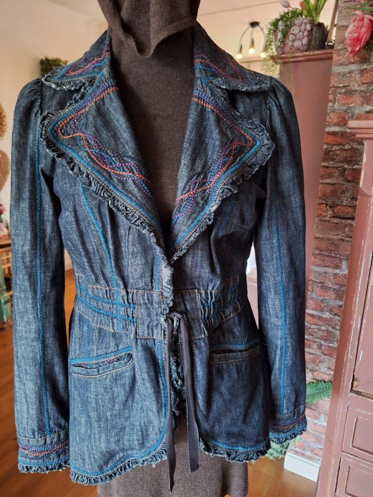 Spijkerjasje jasje maat m didi, Kleding | Dames, Ophalen of Verzenden, Zo goed als nieuw, Maat 38/40 (M), Blauw