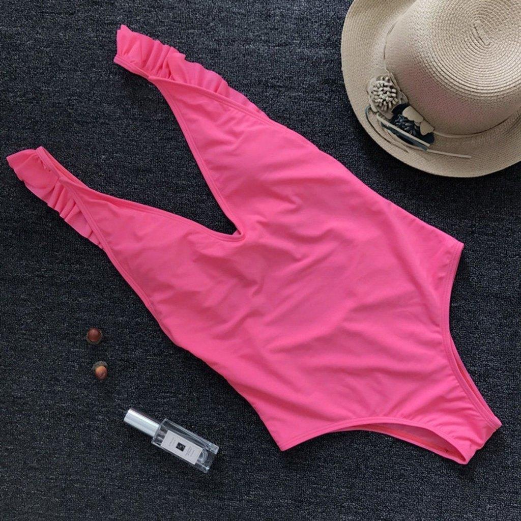 Roze push-up badpak (dames vrouwen voorgevormd sexy), Verzenden, Nieuw, Roze, Badpak