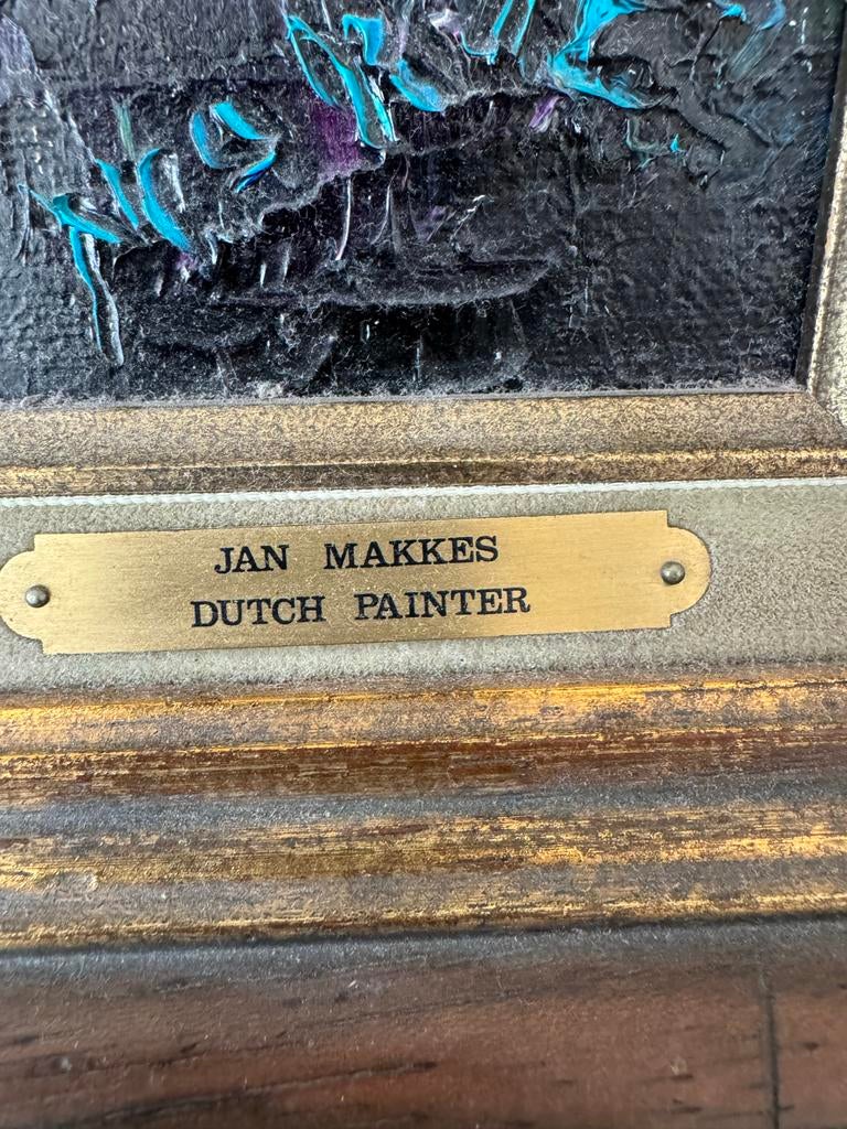 Indrukwekkend Landschap van Jan Makkes - Olieverf op Doek, Antiek en Kunst, Ophalen of Verzenden