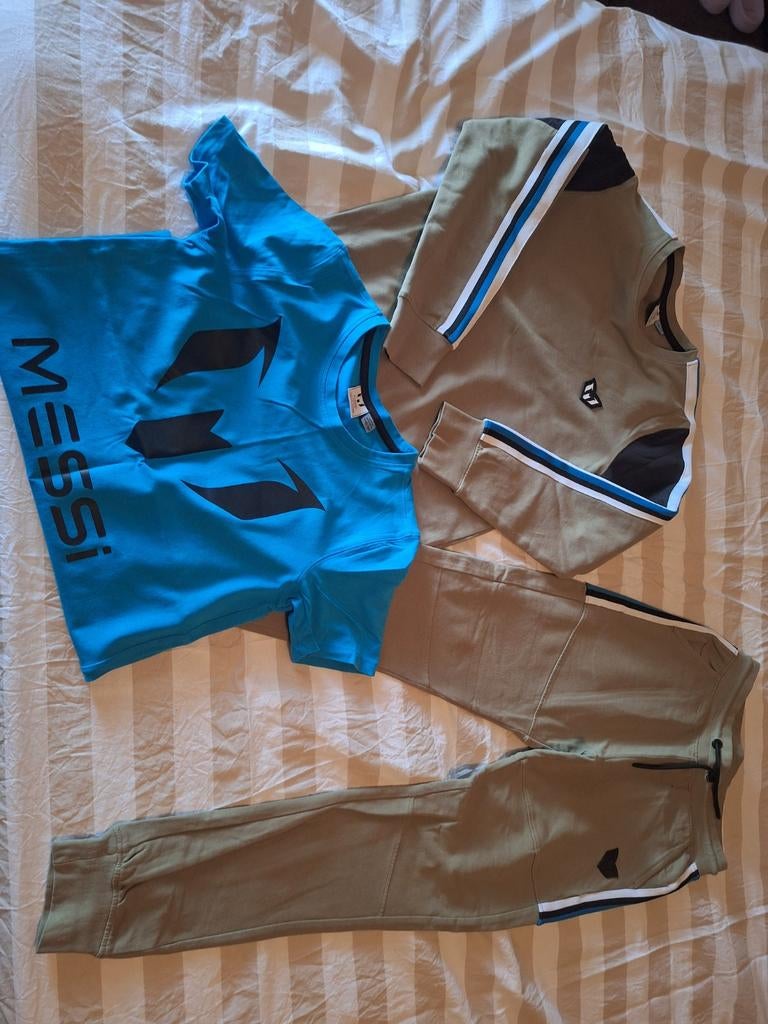 Vingino messi set, maat 146/152 zgan, Kinderen en Baby's, Ophalen of Verzenden, Zo goed als nieuw, Jongen
