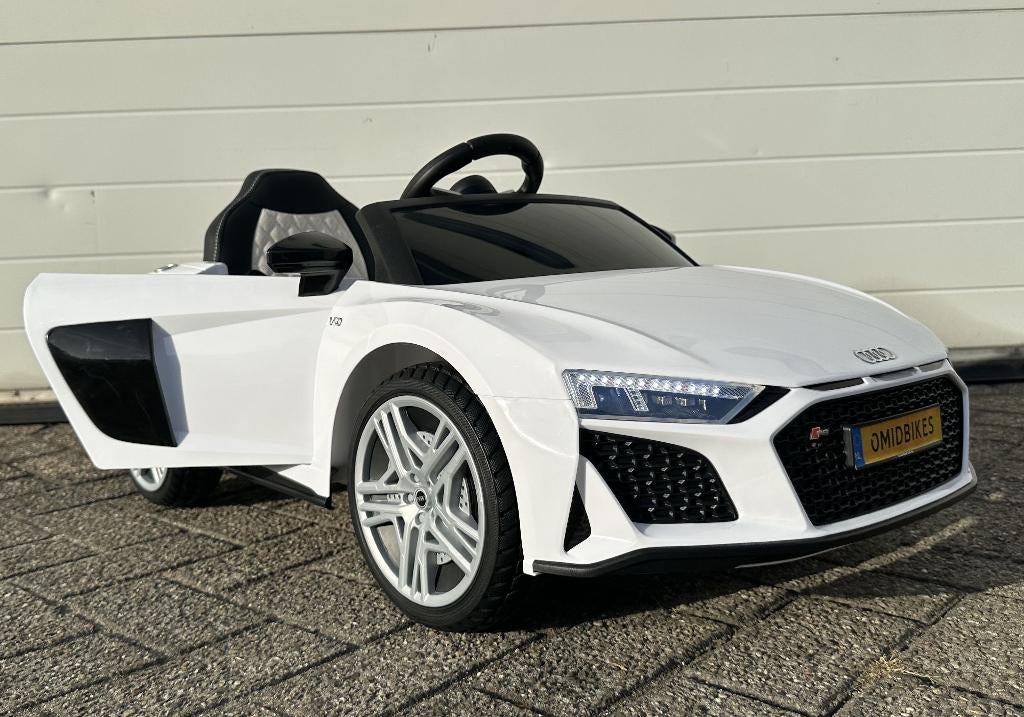 Audi R8 12v wit Afstands. / Bleutooht / Leder en Rubberband, Ophalen of Verzenden, Nieuw, Overige typen