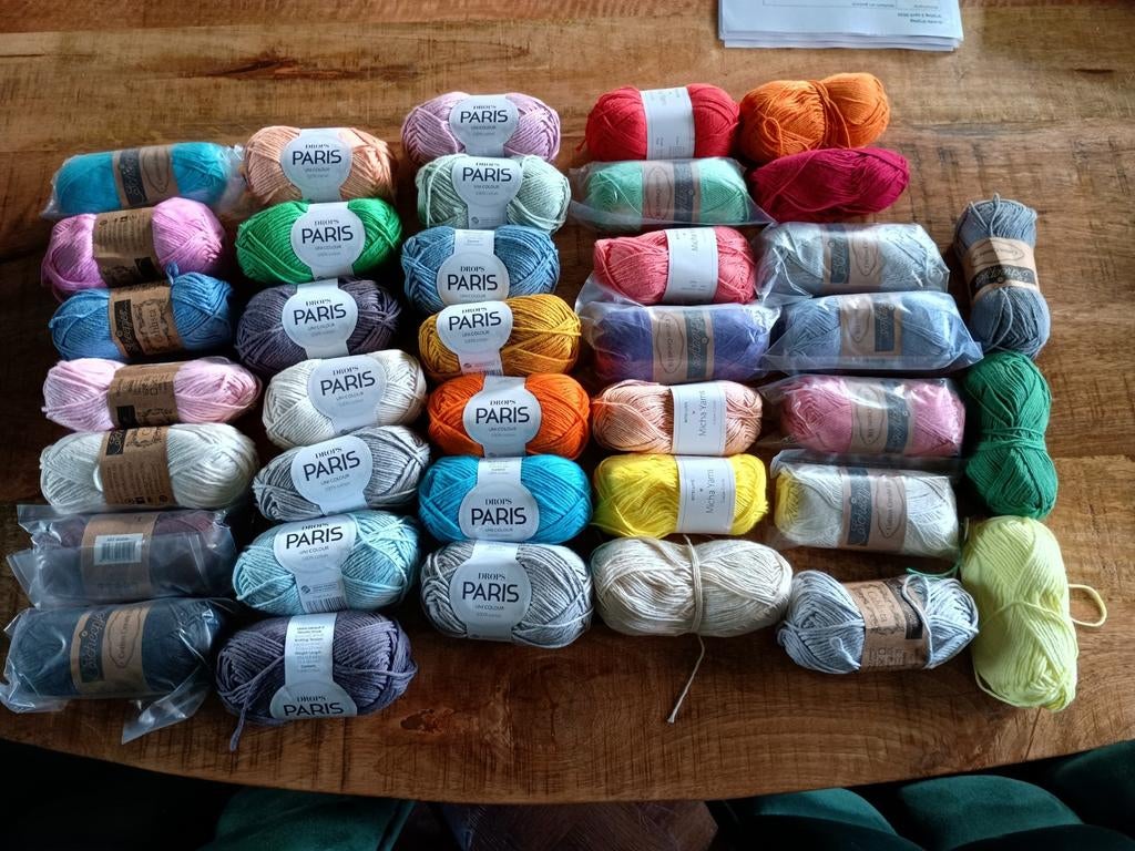 Haakgaren 100% katoen, mooie kleuren, Ophalen of Verzenden, Breien of Haken, Wol of Garen