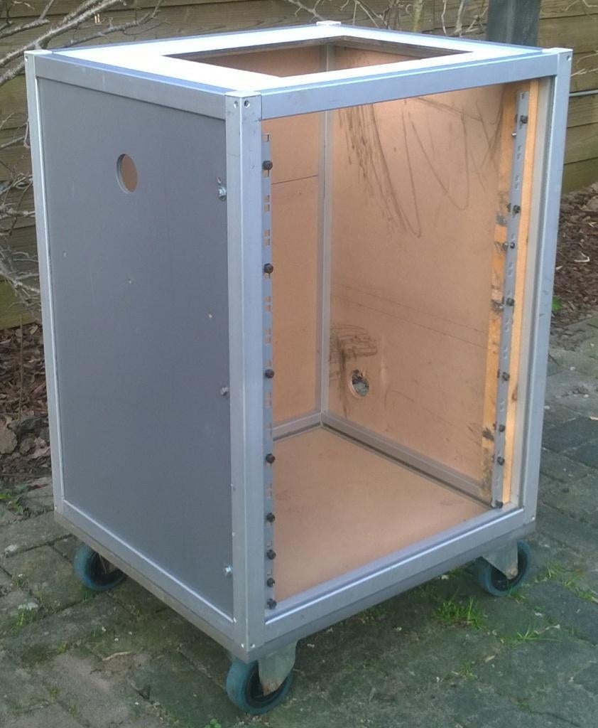 Audiorack op wielen 19 inch 15HE, Gebruikt, Nb, Nb, Nb