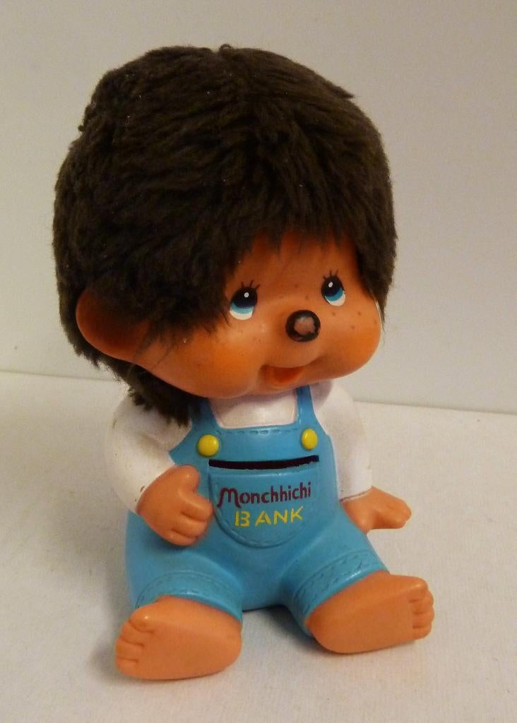 Monchhichi spaarpot Made in Japan jaren 70, Verzamelen, Poppetjes en Figuurtjes, Ophalen of Verzenden, Gebruikt