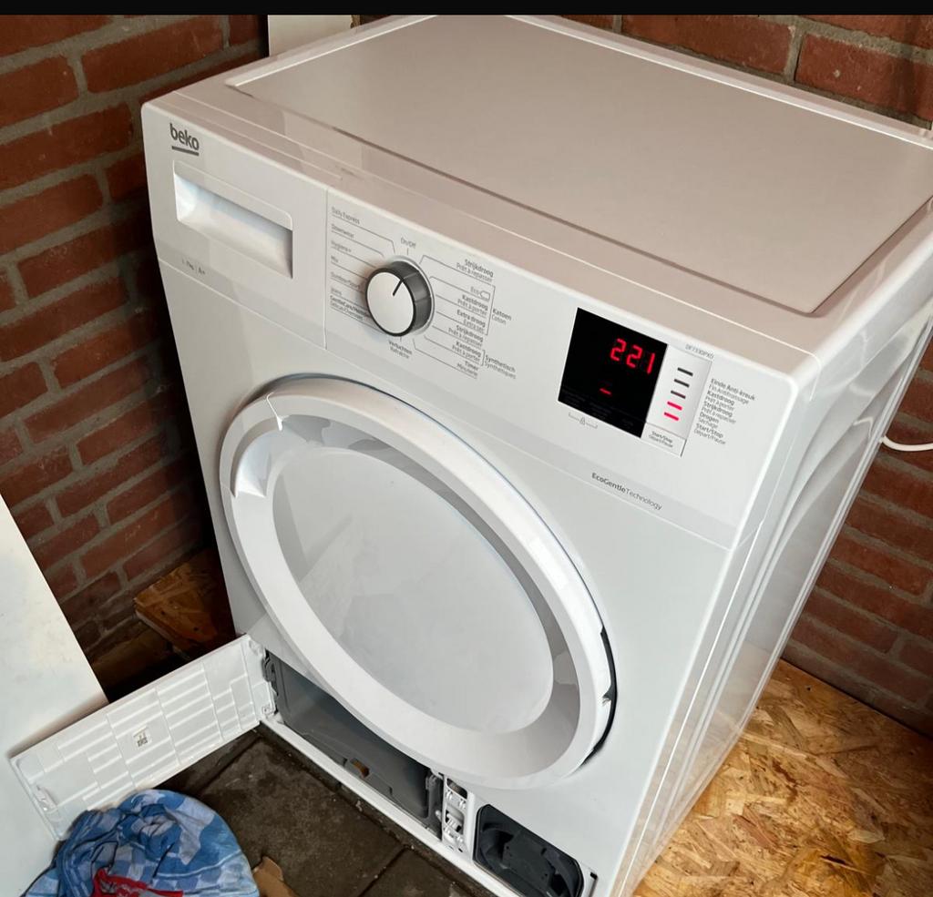 Beko droger, wordt warm maar stopt met drogen, Ophalen, Niet werkend, Voorlader, Condens