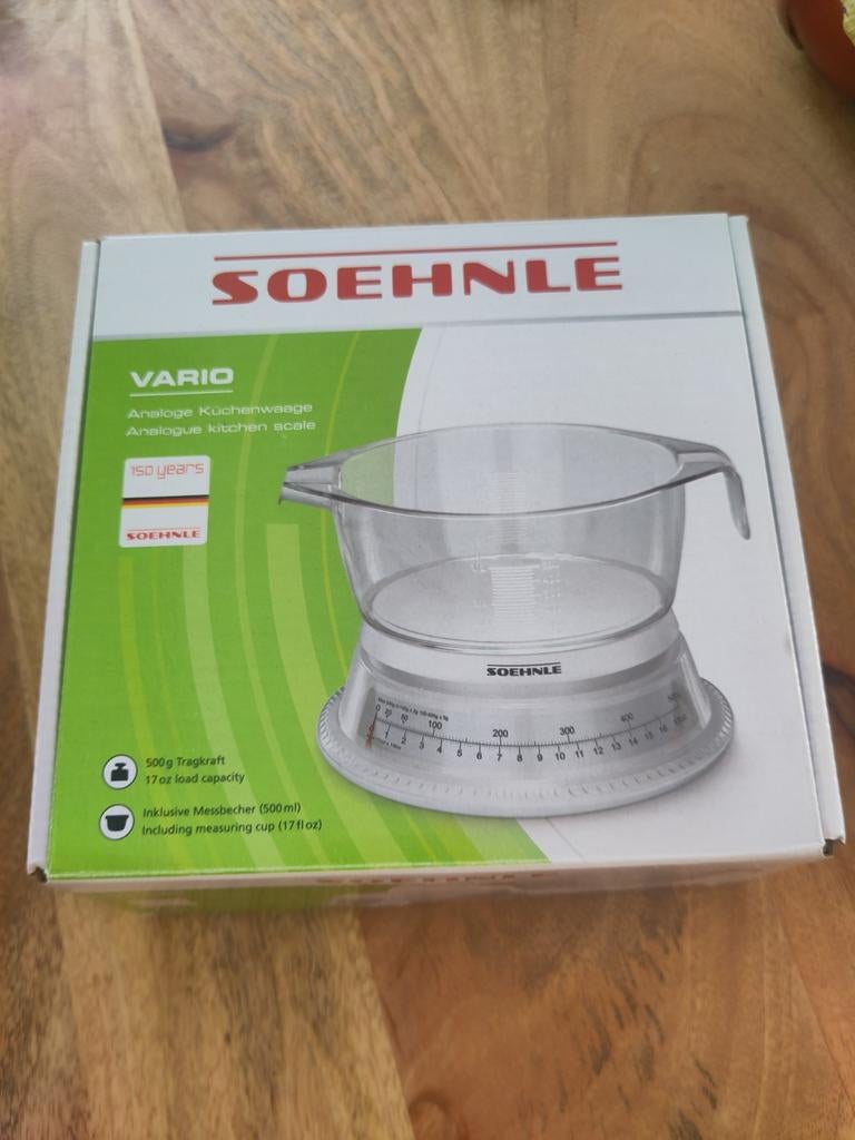 Soehnle Vario analoge keukenweegschaal, Ophalen, Minder dan 10 kg, Keukenweegschaal, 1 tot 500 gram