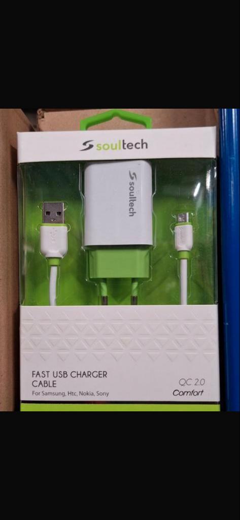 Partij Snelladers en Kabels: 50x Fast Charger, 218x Kabels, Ophalen of Verzenden, Nieuw, Overige merken