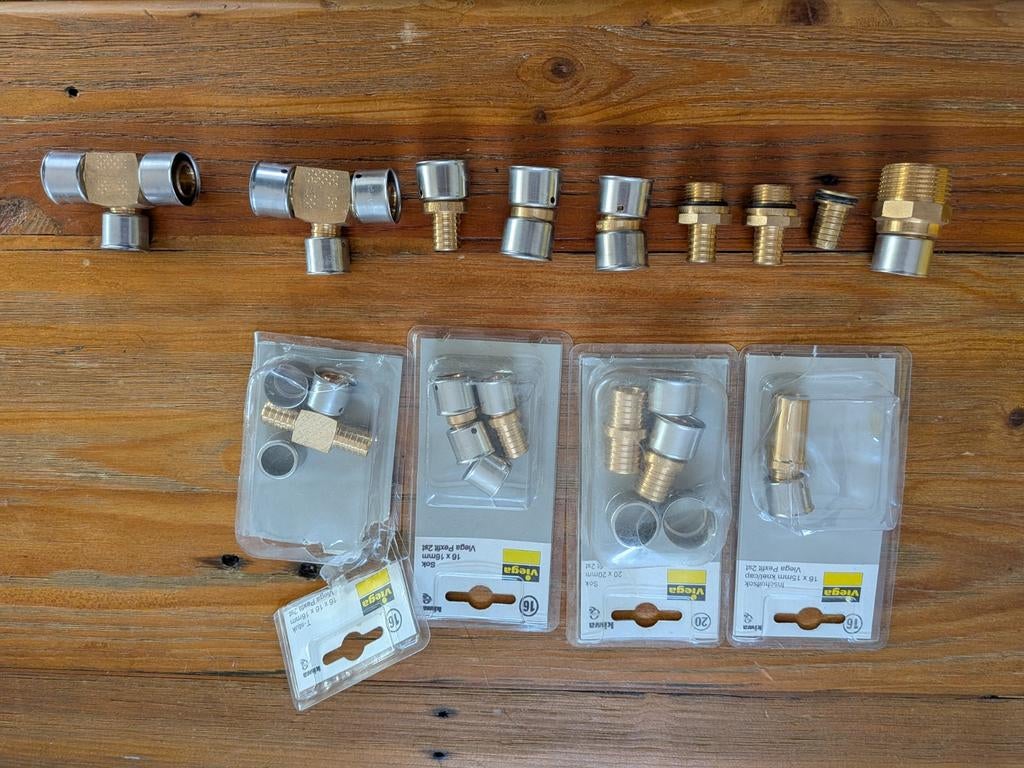 Diverse Viega Pexfit koppeling 16mm en 20mm, Overige materialen, Minder dan 20 mm, 6 meter of meer, Overige typen