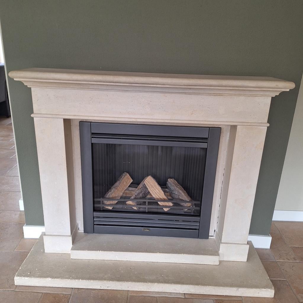 Faber gashaard met schouw, Ophalen, Gebruikt, Inbouwhaard, Gashaard