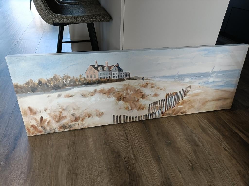 Schilderij kust, Ophalen