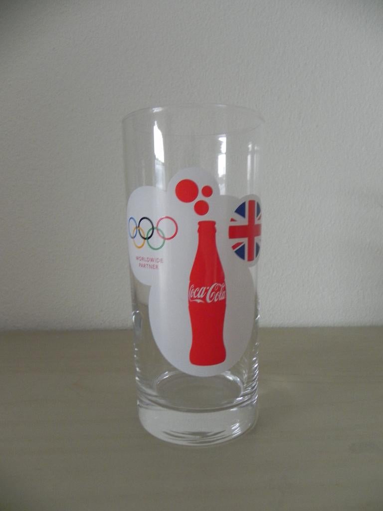 Coca Cola glas Olympische Spelen Londen 2012, Ophalen, Zo goed als nieuw, Gebruiksvoorwerp