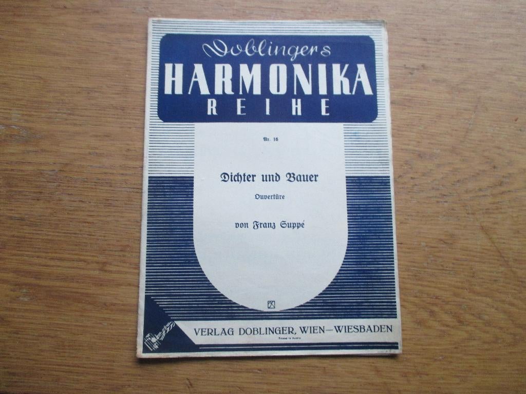 Dichter und bauer - voor accordeon, Muziek en Instrumenten, Bladmuziek, Gebruikt, Ophalen of Verzenden, Artiest of Componist, Populair