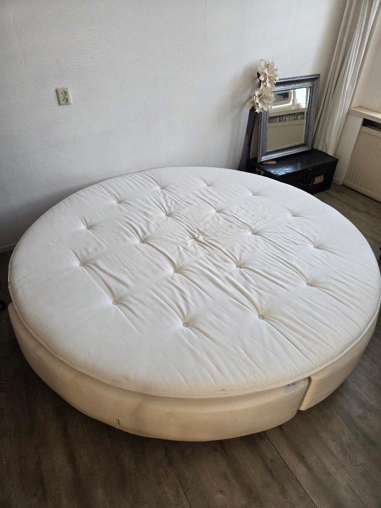 Ronde bed Sultan Sandane Ikea, Ophalen, Gebruikt, Tweepersoons, Overige maten