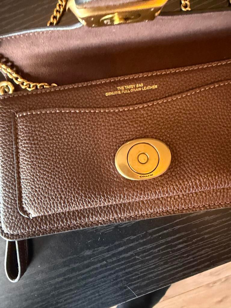 Origineel Coach Tabby Schoudertasje - > MET BONNETJE<<, Ophalen of Verzenden, Zo goed als nieuw, Bruin, Schoudertasje